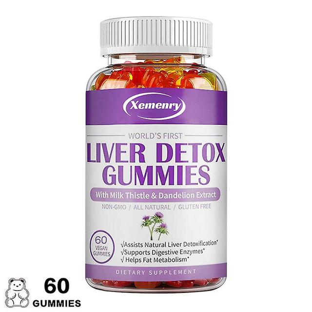 Vorallme Liver Cleanse Detox Restoration Gummies - With Milk Thistle, Artichoke & 20+ Botanical Extracts - Natural Liver Detox Supplement 60 Gummies on Productcaster.