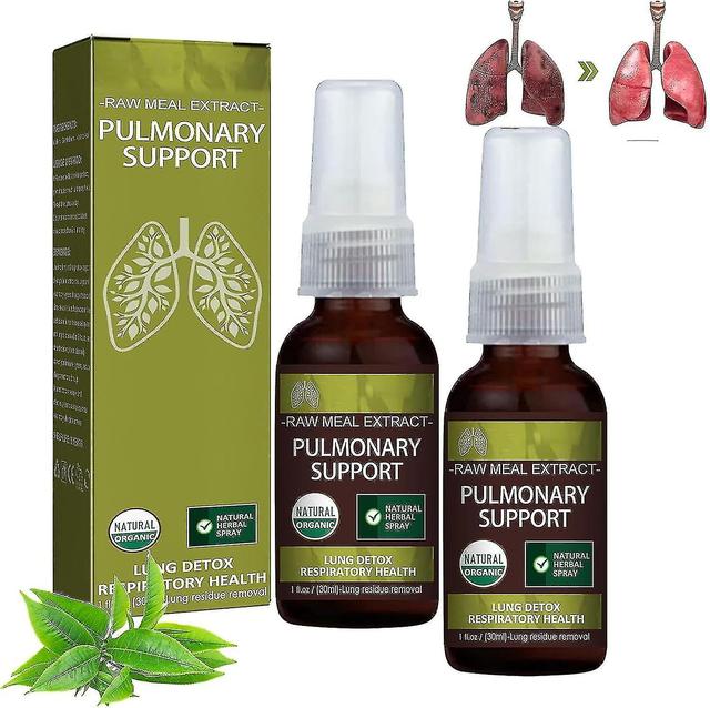 Schan 2023 Breathdetox Herbal Lung Cleansing Spray, Suplemento de Saúde Pulmonar, Limpa os pulmões de resíduos e muco, Promove a saúde pulmonar 2pcs on Productcaster.