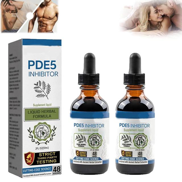 Lisade Pde5 Drops, Men's Drops, Pde5 Inhibitor Supplement Drops, Secret Drops For Strong Men, Improving Hardness Endurance Secret Happy Drops 2pcs on Productcaster.