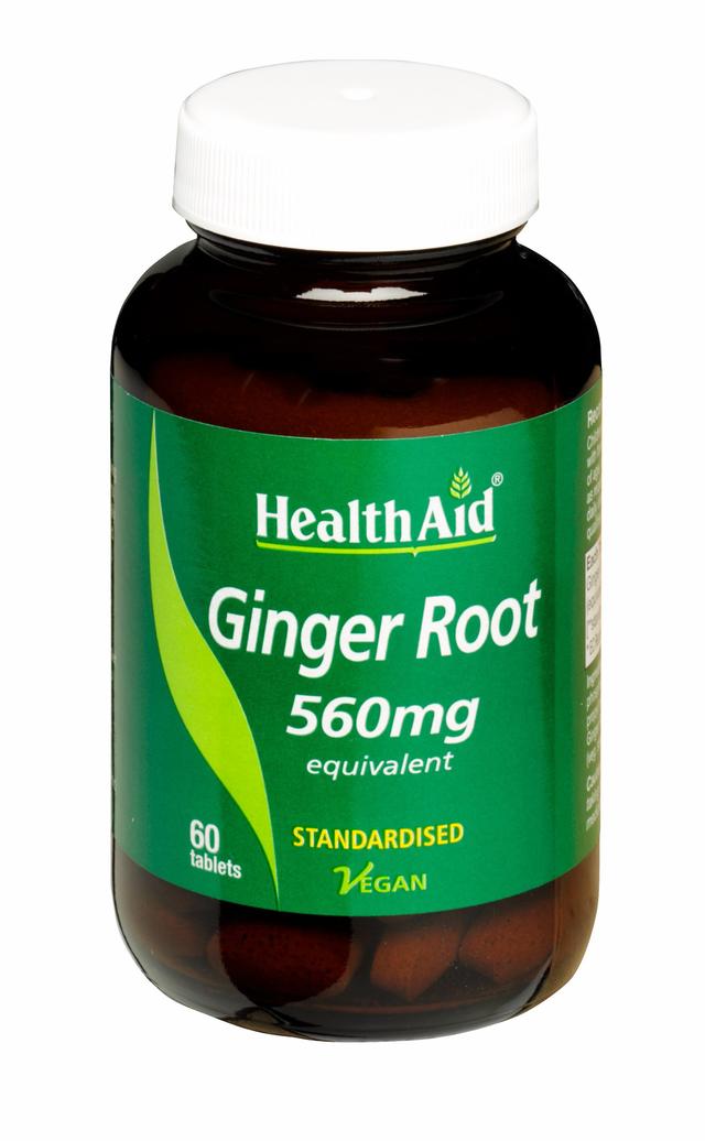 Health Aid Ginger Extract 550mg - Standardised, 60 Tablets on Productcaster.