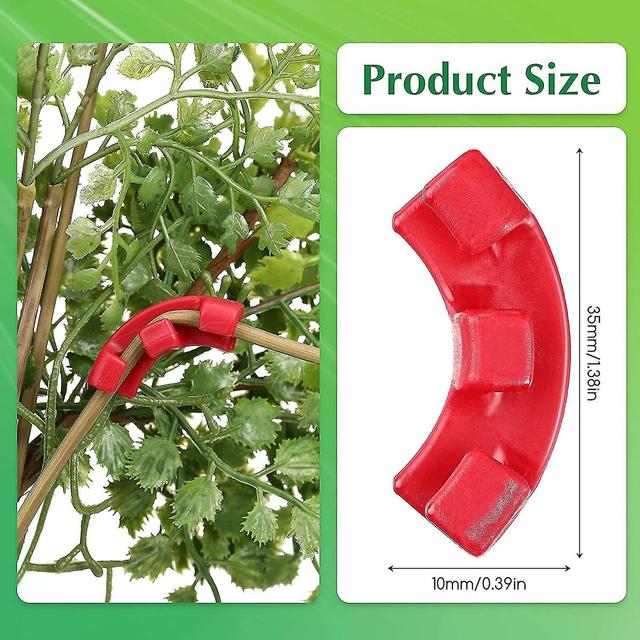 60 Pack 90 Degree Plant Cultivating Tweezers For Low Stress Plant Control Red on Productcaster.