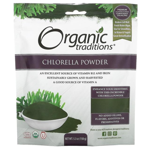 Organic Traditions, Chlorella w proszku, 5.3 oz (150 g) on Productcaster.