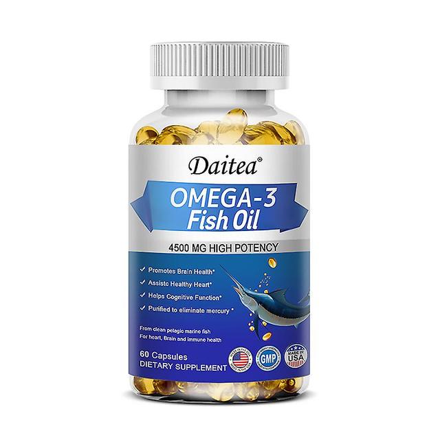 Vorallme Fish Oil Omega 3 - Helps Improve Eyes, Joints, Anti-aging, Improves Skin Health, Strengthens The Brain, And Supports Immunity 60 count-1 b... on Productcaster.