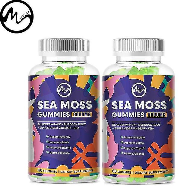 Tib Minch Sea Moss Gummies Replenish Dietary For Adults Gumik con multivitaminico per migliorare Immun Detox Gut Support Healthy Skin 60 Counts on Productcaster.