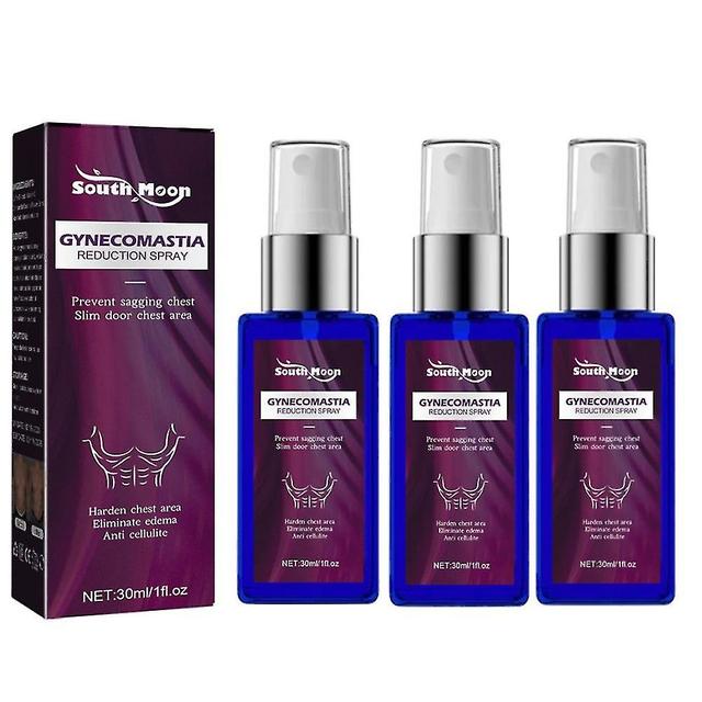 Boris 3pcs Gynecomastia Reducción Spray Masaje Pecho Quemador de grasa Ajuste de senos para hombres on Productcaster.