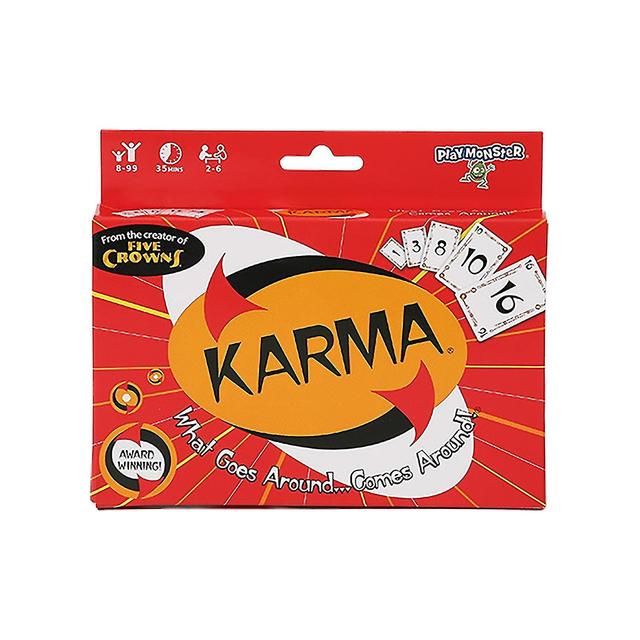 Set Enterprises Inc Karma kartová hra, závod zbaviť sa všetkých svojich kariet hraním karty rovnej alebo on Productcaster.