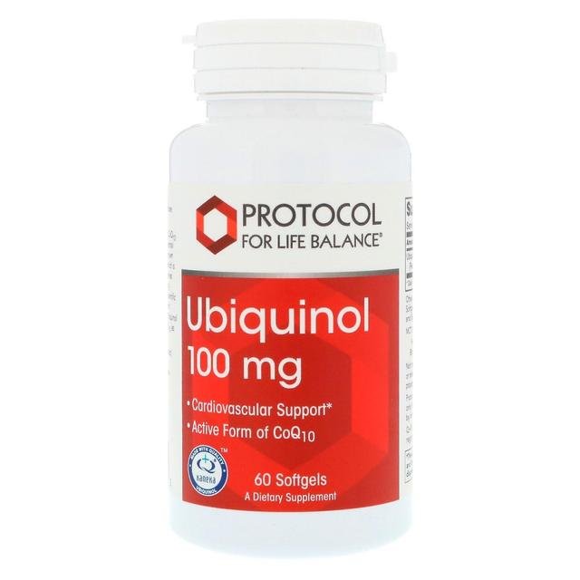 Protocol for Life Balance Protokoll für Life Balance, Ubiquinol, 100 mg, 60 Softgels on Productcaster.