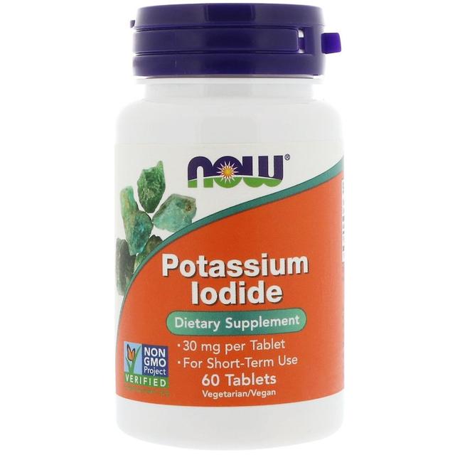 NOW Foods Agora Alimentos, Iodeto de Potássio, 30 mgs, 60 Comprimidos on Productcaster.