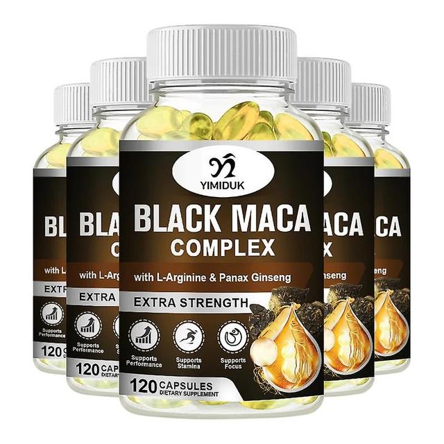 Sofirn Black Maca Root Capsules with & Panax Ginseng | 60/120 Capsules | High Potency Extract | Non-GMO and Gluten Free Formula 3 Bottles1 60 PCS on Productcaster.