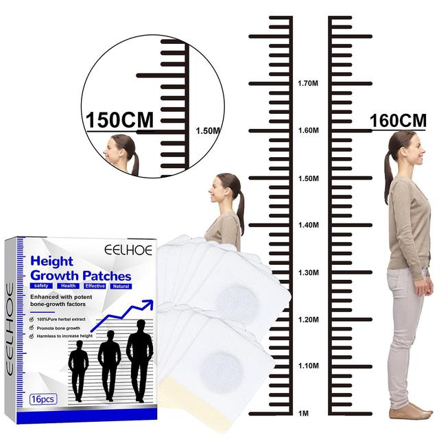 EELHOE Foot Boosting Health Care Patch Height Foot Acupoint Stimulation Boosting Growth Body Patch Booster stickers16pcs per box on Productcaster.