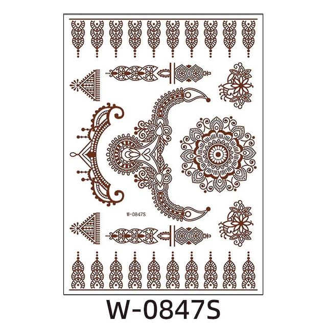 Scacv Temporary Tattoo Sticker Waterproof Diy Body Tattoo Patch Long Lasting Personalized Sticker 0847S on Productcaster.