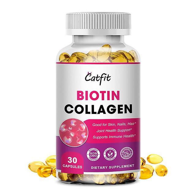 Tib Compound Biotin & Collagen Capsule Protein Supplement For Skin Care Nails &hair Growth Vitamin For Women And Man 30pcs on Productcaster.