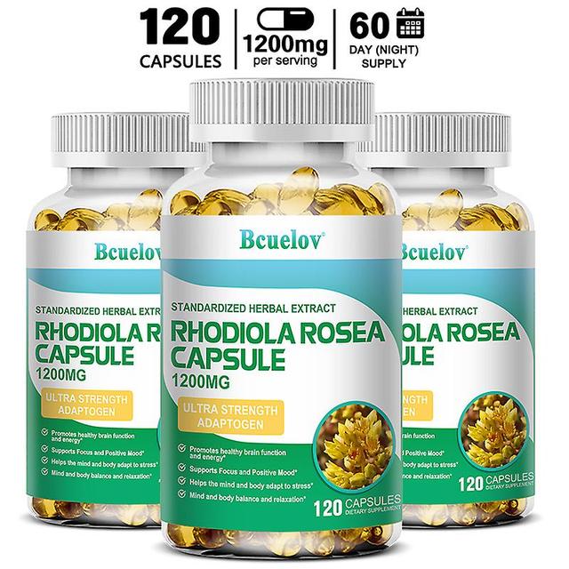 Vorallme Rhodiola Rosea Supplement 1200 Mg, Vegan Capsules (3% Salidroside, 3% Rhodola Extract) To Improve Performance, Calm & Motivate 120 count-3... on Productcaster.