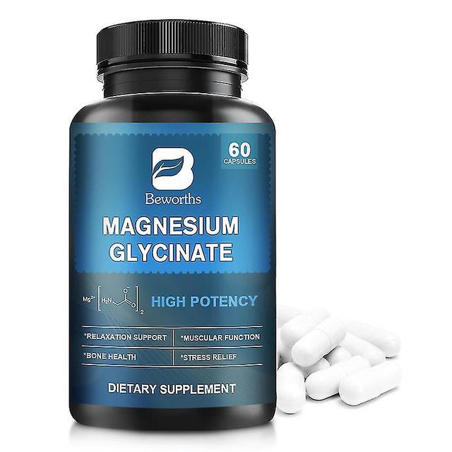 Huamade Hu Magnesium Glycinate Pills Mineral Supplement For Muscle, Joint,bone,enzyme&heart Health Promoting Rest&relaxation For Women& Men Hu 60 p... on Productcaster.