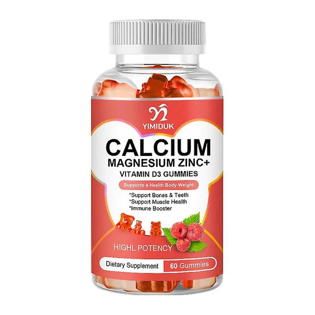 Eccpp Calcium Magnesium Zinc Gummies Vitamin D3 K2 Increase Immune System Function Strong Bones Teeth Heart Nerve Health 1 Bottles on Productcaster.