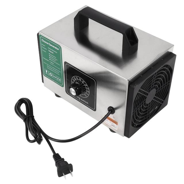 Generatore di ozono di piccole dimensioni 10G H Purificatore Deodorante Ozonizzatore per auto domestica Spina USA 110V 50W a 150W on Productcaster.