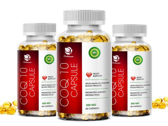 Hikig 300Mg Coenzyme Q10 Capsules COQ10 for Middle Aged and Elderly People Physical Health with Vitamins and Minerals 3Bottles x60PCS on Productcaster.