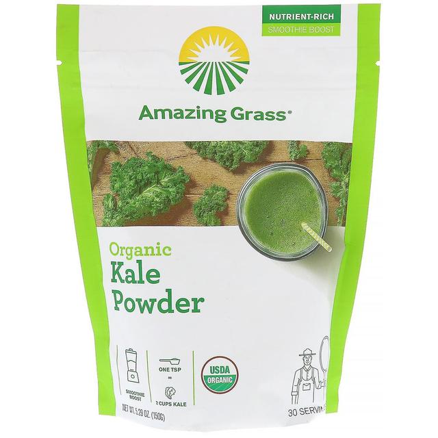 Amazing Grass Fantastiskt gräs, ekologiskt kalepulver, 5,29 oz (150 g) on Productcaster.