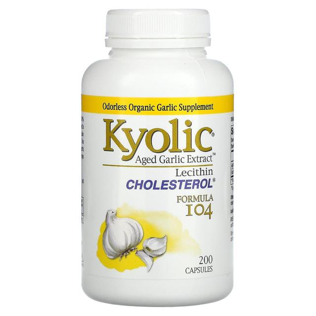 Kyolic, Aged Garlic Extract, Formula 104, 200 Capsules on Productcaster.