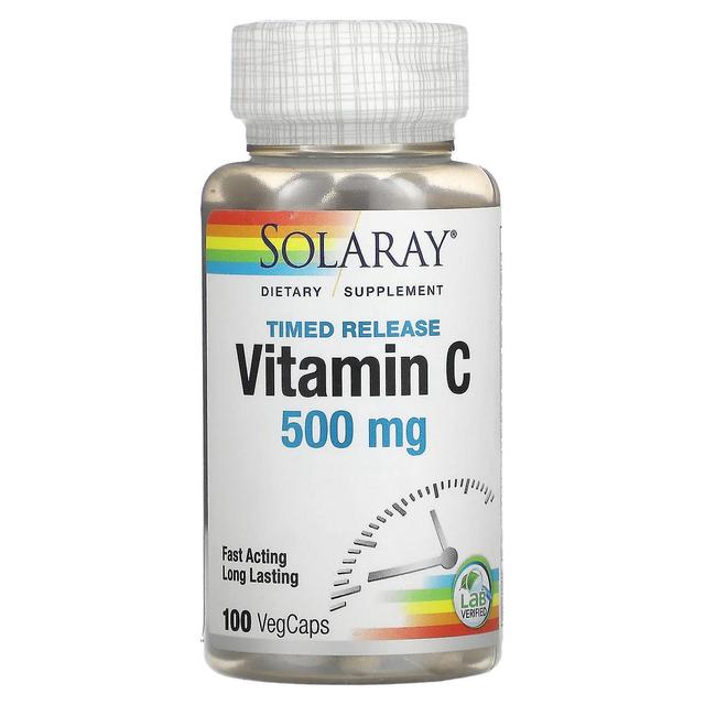 Solaray, C-vitamiini, ajastettu vapautuminen, 500 mg, 100 VegCaps on Productcaster.