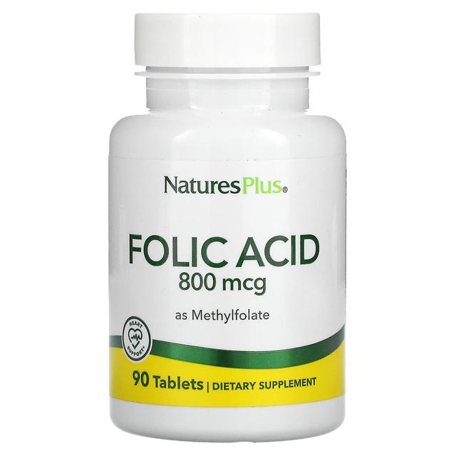 Nature's Plus NaturesPlus, Folic Acid as Methylfolate , 800 mcg, 90 Tablets on Productcaster.