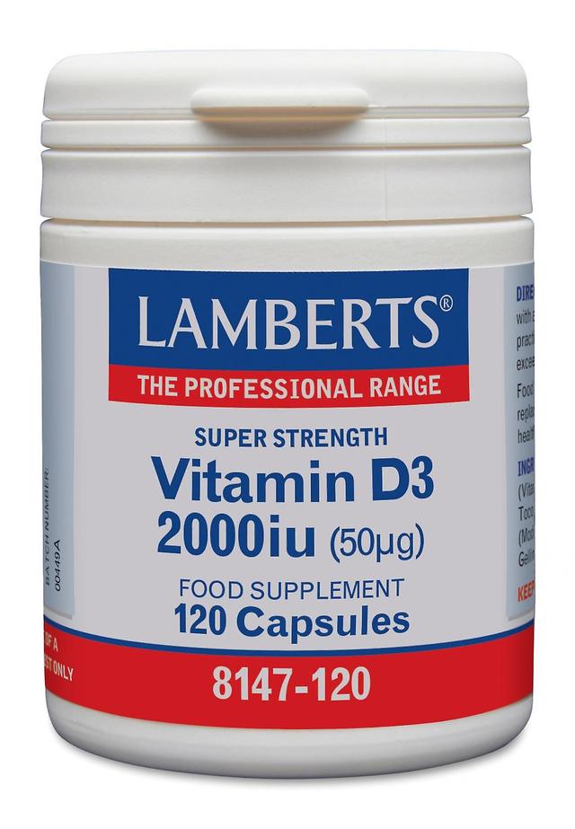 Lamberts vitamín d3 2000iu 120's on Productcaster.