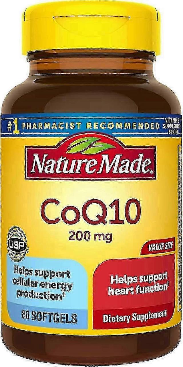 Nature Made Naturen lavede coq10, 200 mg, softgels, 80 ea on Productcaster.