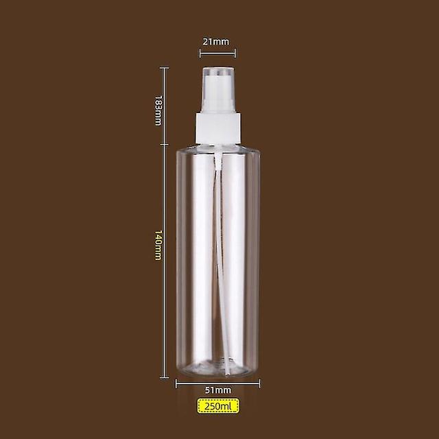 Sjioh 1pc Portable Empty Spray Disinfectant Bottles Refillable Bottles Travel Transparent Plastic Perfume Bottle Toxic Free And Safe 250ml on Productcaster.