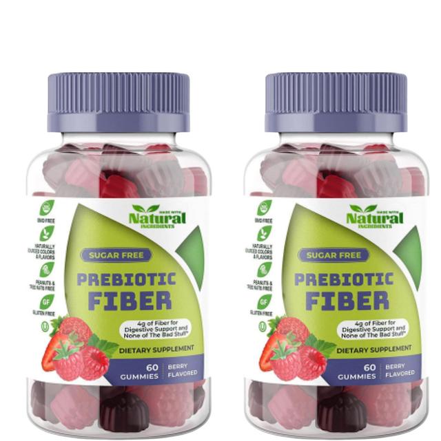 Vegan kosttillskott, Fiber Prebiotic Gummies Sockerfri, Ketovänlig - Tarmrengöring - Matsmältningshälsa Regelbundenhet Support - Förstoppning Relie... on Productcaster.