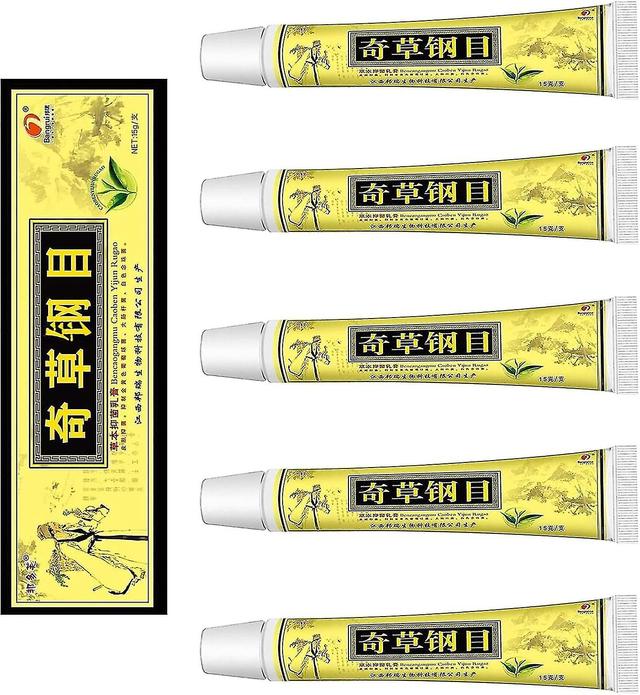 Natural Chinese Herbal Eczema Psoriasis Creams 5pcs Dermatitis And Pruritus Psoriasis Ointment External Use Only on Productcaster.