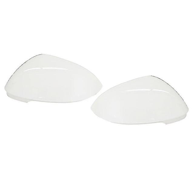 1pair Car White Rearview Side Glass Mirror Cover Rear Mirror Covers Shell For- Golf 8 Mk8 2021 2022 on Productcaster.