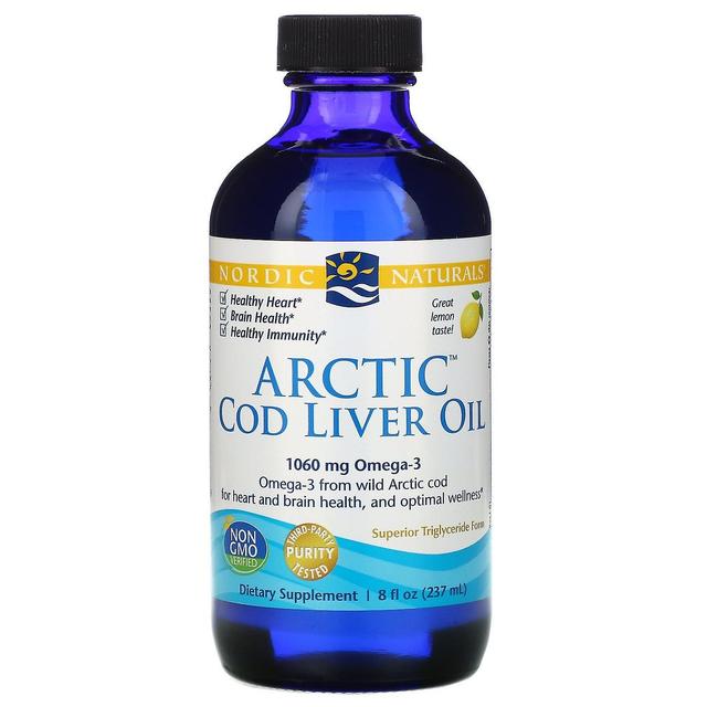 Nordic Naturals, Arctic Cod Liver Oil, Lemon, 8 fl oz (237 ml) on Productcaster.