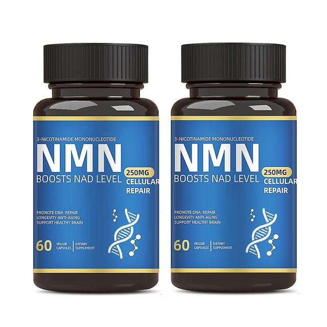 1-3x Nmn Capsules Anti Ageing Detox Nicotinamide Mononucleotide 99% Purity Supplement 2Bottles on Productcaster.