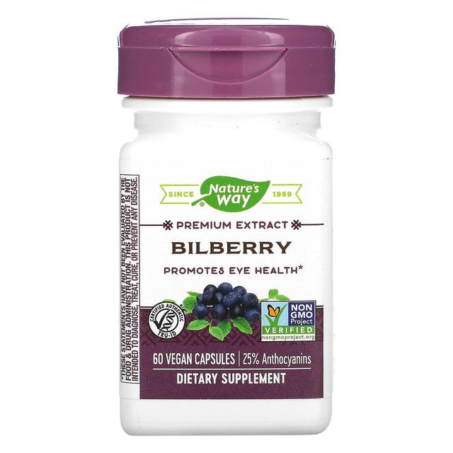 Nature's Way, Bilberry, 60 Vegan Capsules on Productcaster.