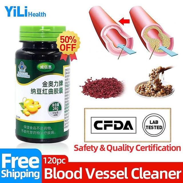 Coscelia Blood Vessels Cleansers Arteriosclerosis Atherosclerosis Cure Vascular Occlusion Cleaning Natto Red Yeast Capsules Cfda Approve 1bottle 60pc on Productcaster.