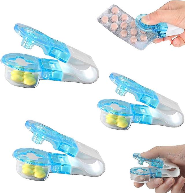 Portable Pill Taker Remover, Tablets Pills Blister Pack Opener Assistance Tool For The Elderly Disabled, Pill Taker Tool 3pcs on Productcaster.