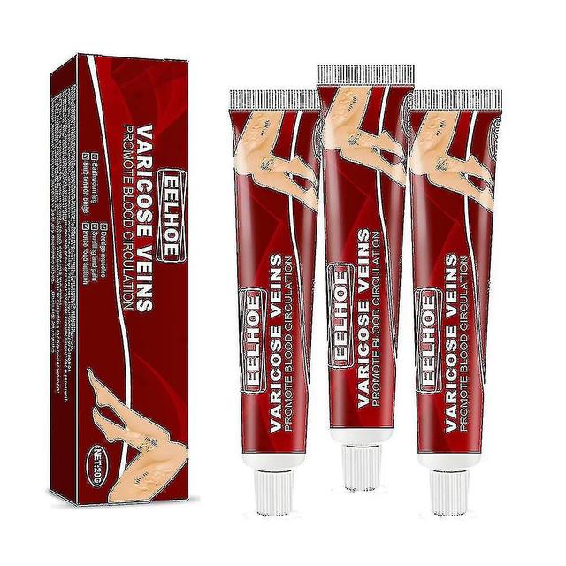 3pcs Varicose Veins Cream Relief Phlebitis Angiitis Inflammation Blood Vein Veins 20g on Productcaster.