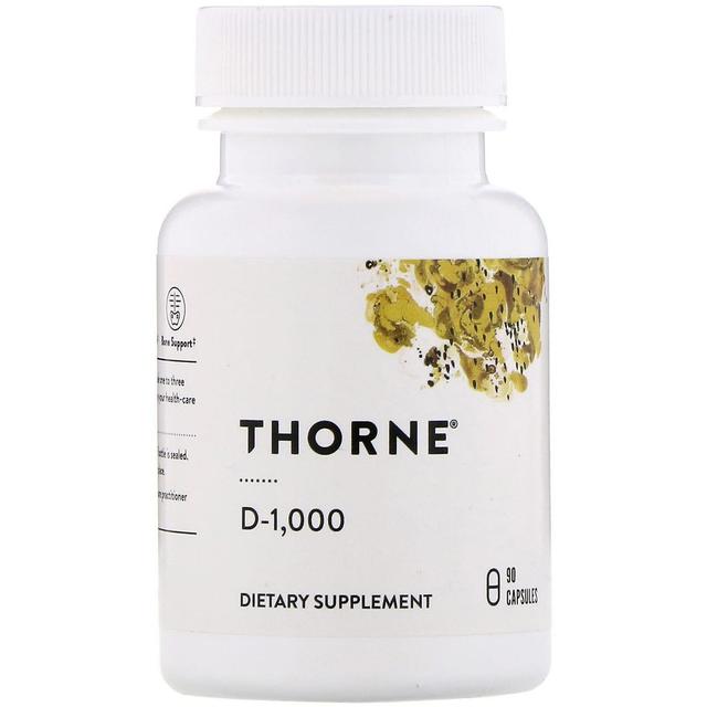 Thorne Research, D-1,000, 90 Capsules on Productcaster.