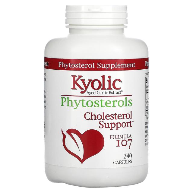 Kyolic, Verouderd knoflookextract, fytosterolen, Formule 107, 240 Capsules on Productcaster.