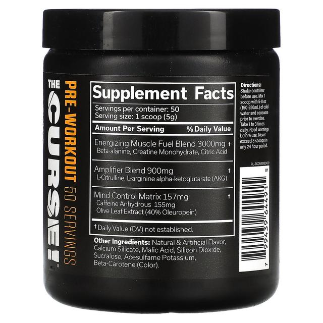 JNX Sports, A Maldição, Pré Treino, Manga Laranja, 8,8 oz (250 g) on Productcaster.