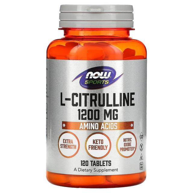 NOW Foods, Sport, L-Citrullin, 1.200 mg, 120 Tabletten on Productcaster.