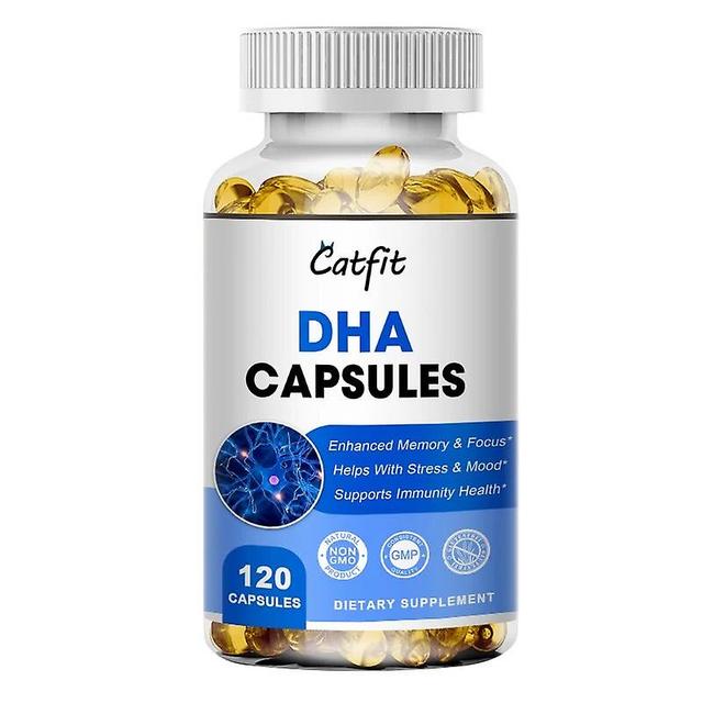 Visgaler Catfit Omega 3 Fish Oil Capsules With Epa Dhadietary Supplement For Brain Heart Immunity Mood Health Improve Memory Focus Mental 120pcs on Productcaster.