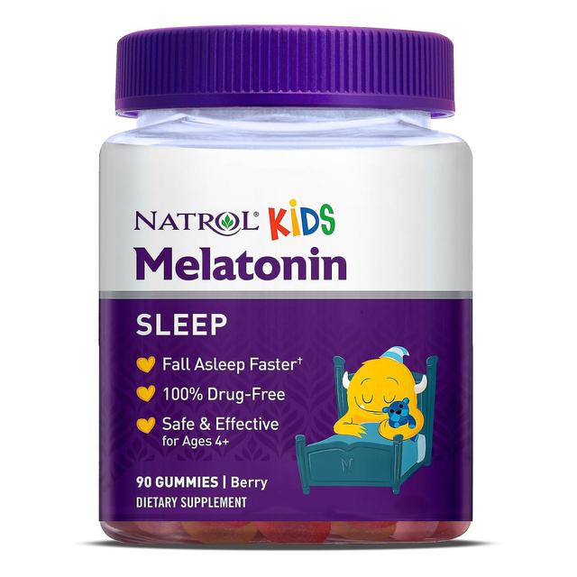 Natrol kids melatonin 1 mg sleep aid gummies, berry, 90 ea LONG on Productcaster.