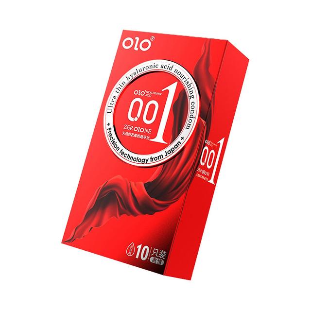 Olo Condom Hyaluronic Acid Safety Granules Thread 001 Adult Products Stimulation Safe And Red Passion 10 Pack on Productcaster.