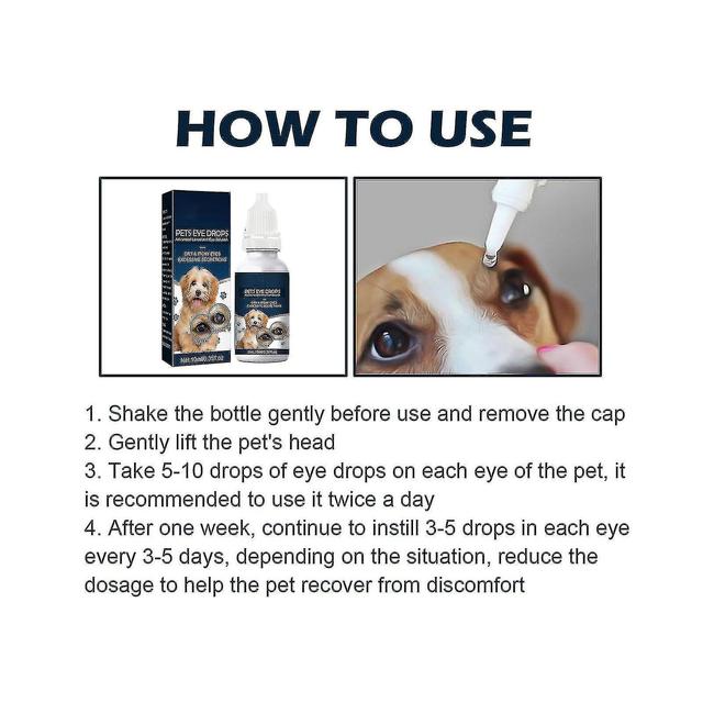 Therapeutic Eye Lubricating Drops for Dogs and Cats, Improve Vision Clarity and Relieve Dryness 3pcs on Productcaster.