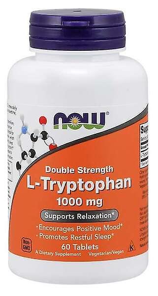 Now Foods L-Tryptophan 1000mg Double Strength 60 tabs on Productcaster.