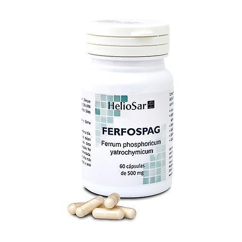 Heliosar Ferfospag fosforjern 60 kapsler af 500 mg on Productcaster.