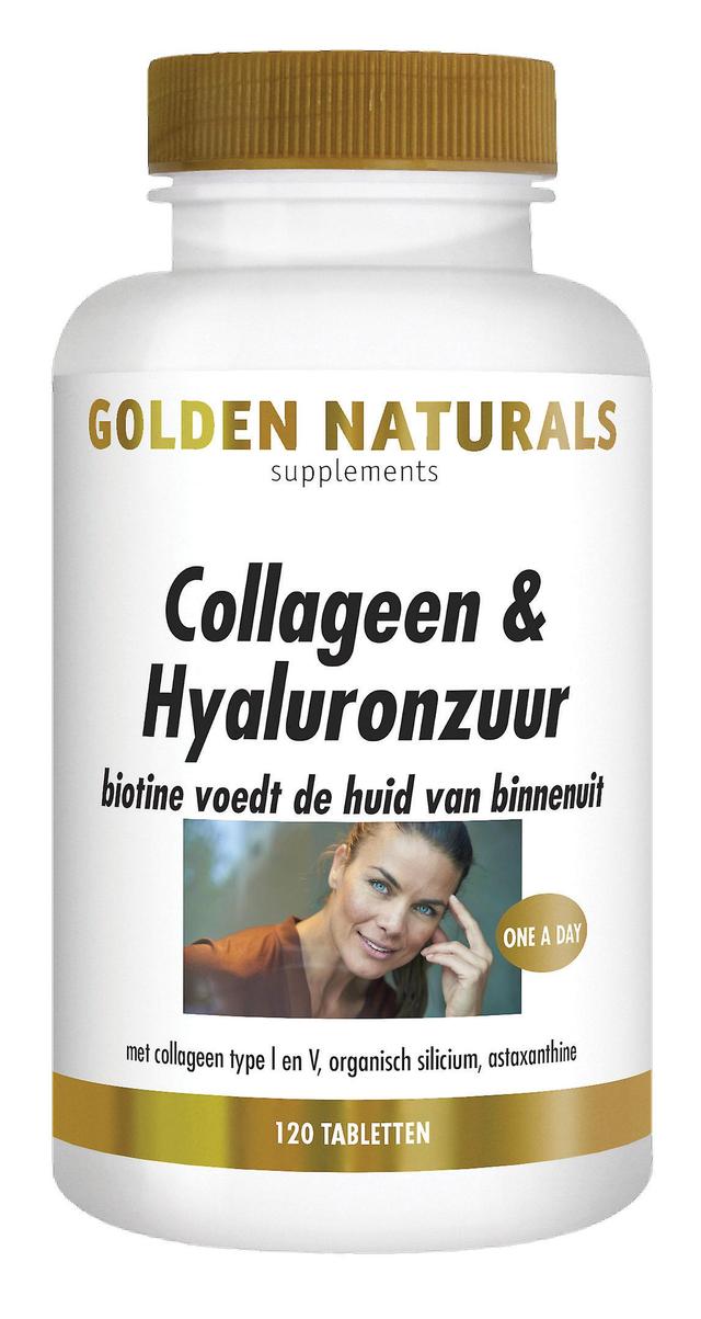 Golden Naturals Collagen & Hyaluronic Acid (120 tablets) on Productcaster.