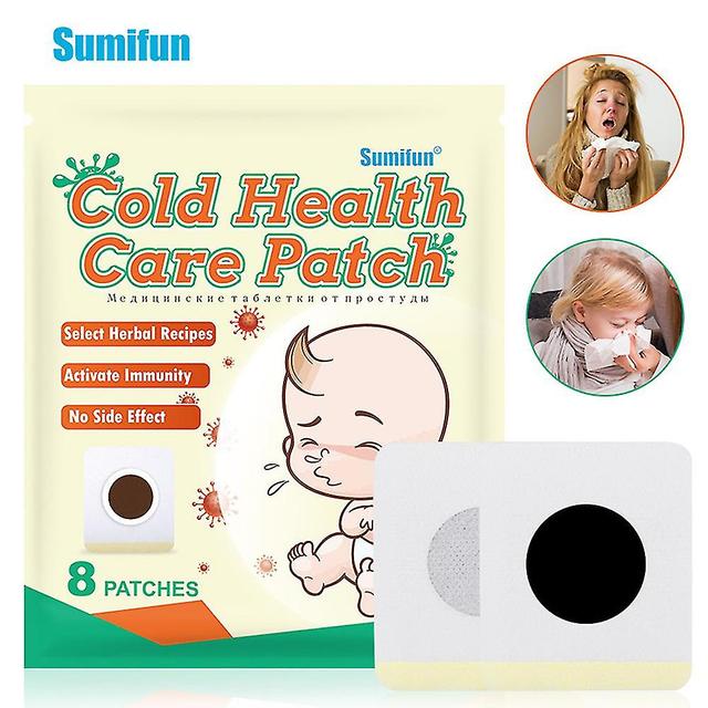 Cloud Xiang 8pcs Herbal Cold Treatment Patch Acupoint Plaster For Children Adults on Productcaster.