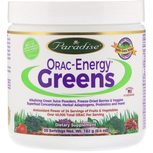 Paradise Herbs Paradise Urter, ORAC-Energy Greens, 6,4 oz (182 g) on Productcaster.